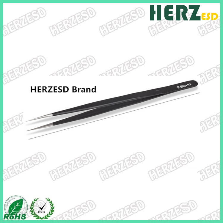 ESD -11 Logo personalized cleanroom esd tweezers wholesale