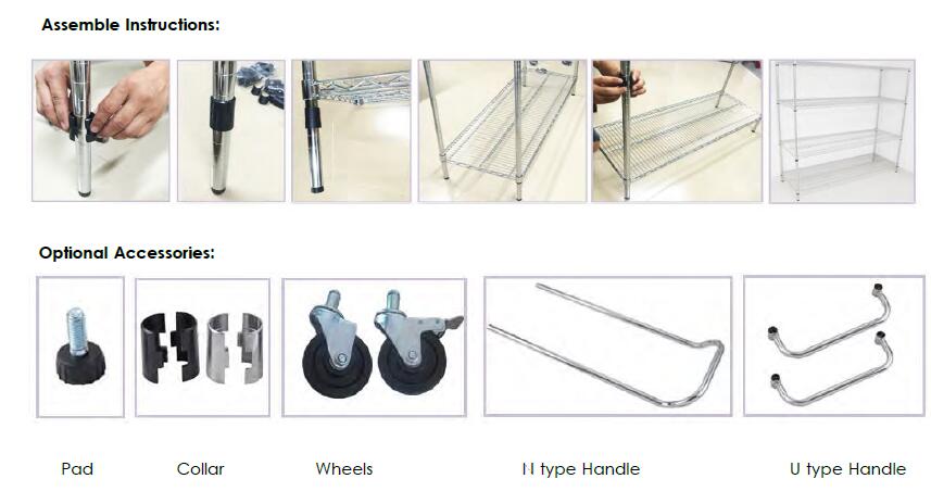 HZ-28104 Three Layers ESD Wire Shelf Reel Trolley