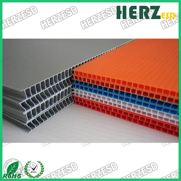 HZ-1406 PP Plastic Hollow Sheets/ ESD Antistatic PP Corrugated Sheets