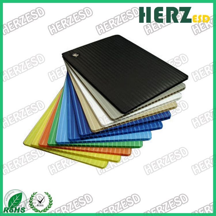 HZ-1406 PP Plastic Hollow Sheets/ ESD Antistatic PP Corrugated Sheets