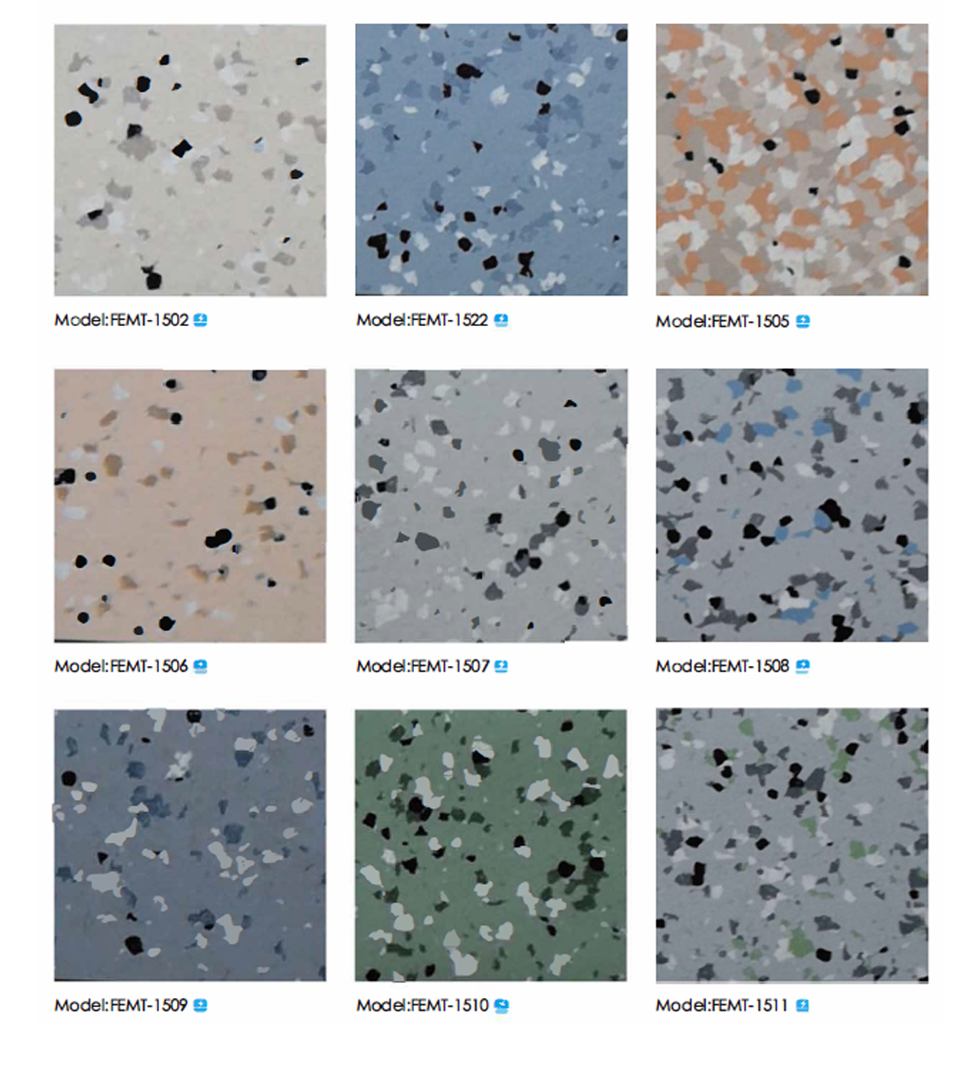 Conductive Flooring Homogeneous ESD PVC Floor Tiles PUR Coated Antistatic Vinyl Flooring esd