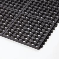 Interlocking Mats with Holes ESD Rubber Antifatigue Drainage Mats Antistatic Anti Fatigue Mat